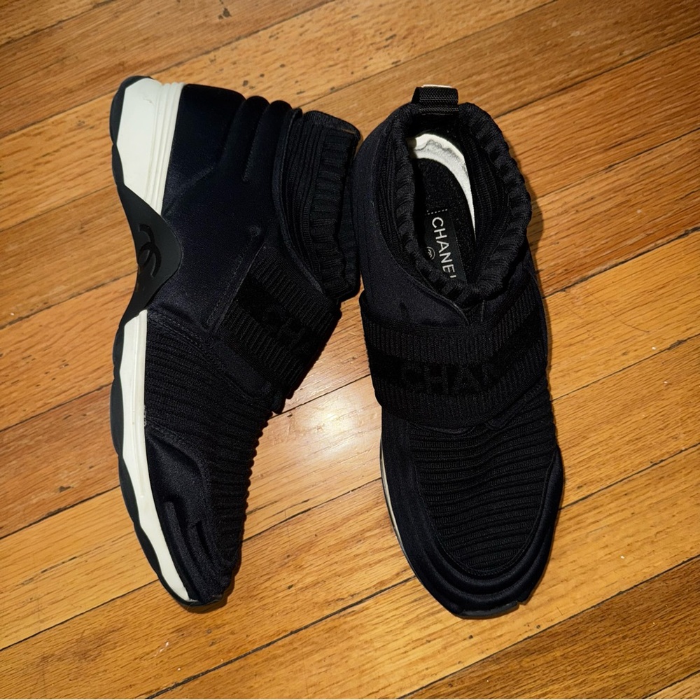 CHANEL SOCK NEOPRENE SNEAKERS TRAINERS